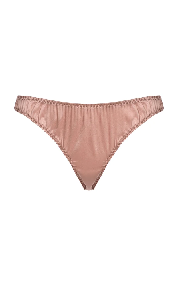 Luxe Stretch-Silk Thong