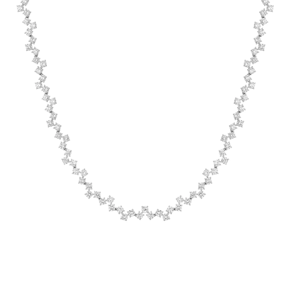 16ct Floating Lab Grown Diamond Tennis Necklace