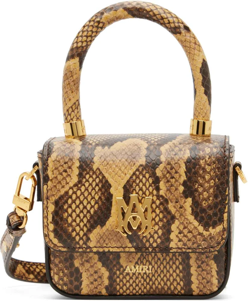 Brown Python Nano MA Bag