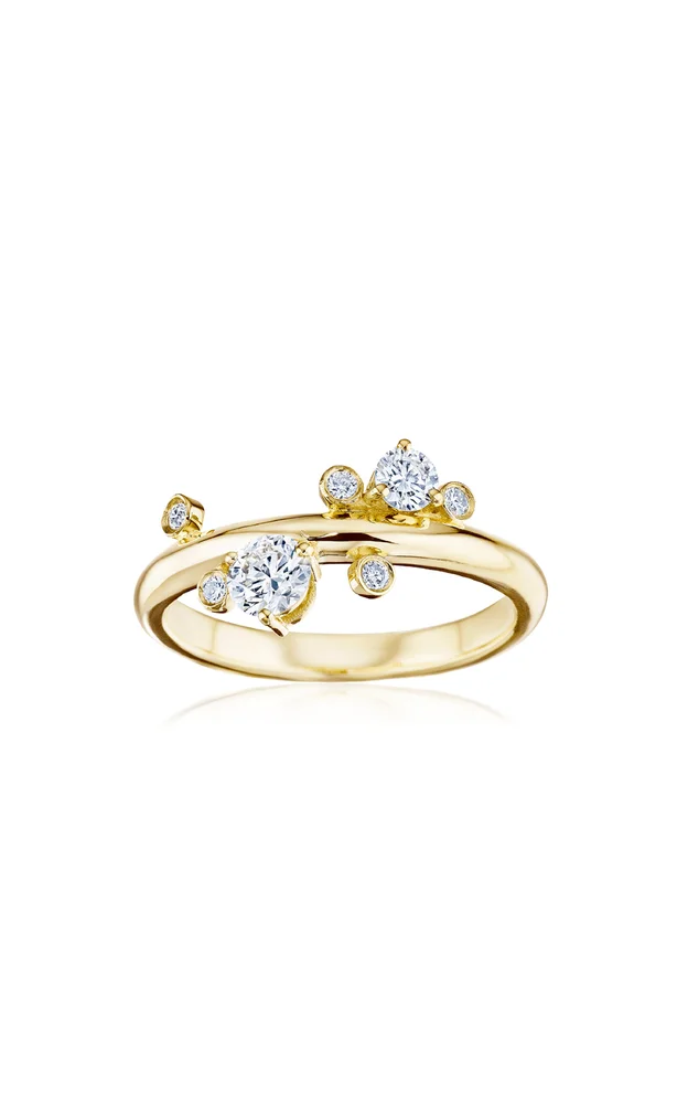 White Showstopper 14K Gold Diamond Ring