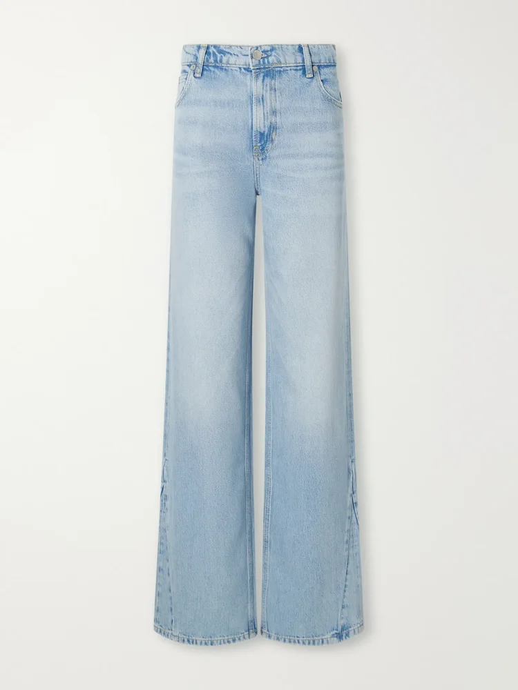 Traveler mid-rise wide-leg jeans