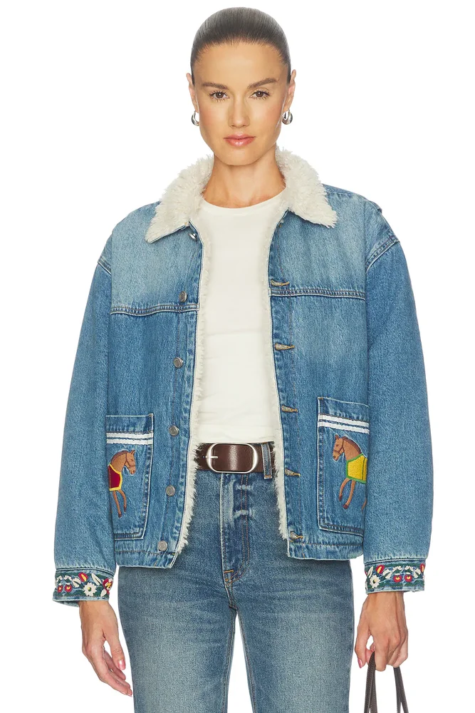 Horse Equine Denim Work Jacket
