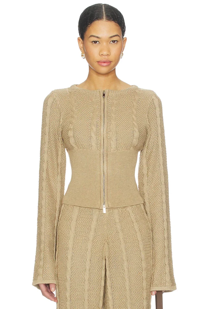 Cici Cable Knit Top