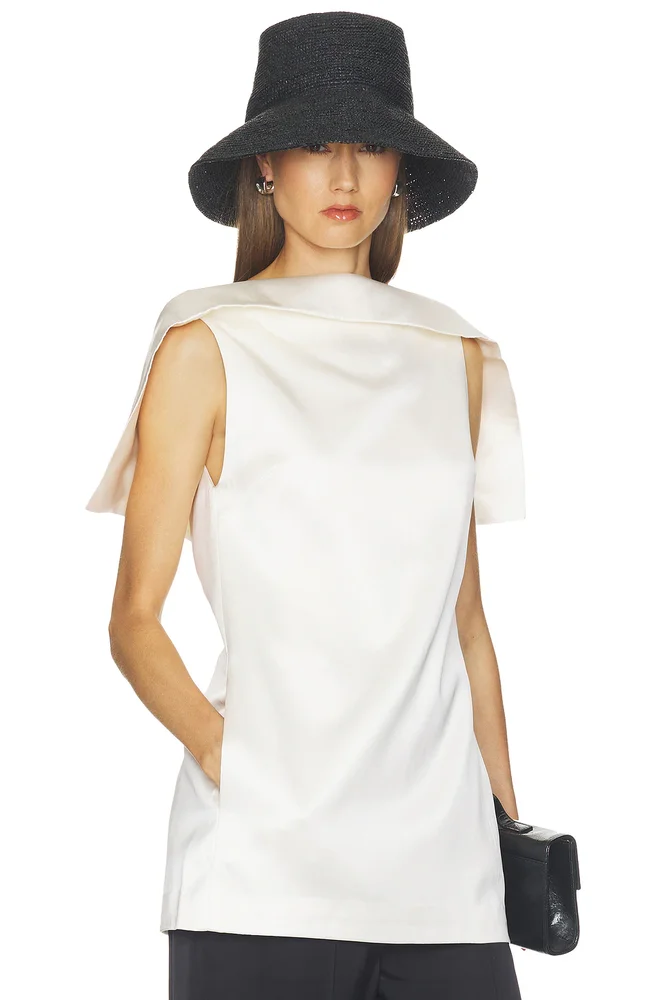 Folio Tunic in Double Face Satin