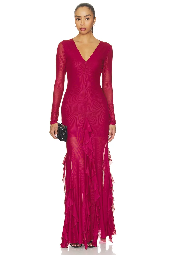 Galene Mauve Long Dress
