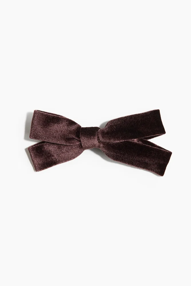 Velvet Bow Hair Clip