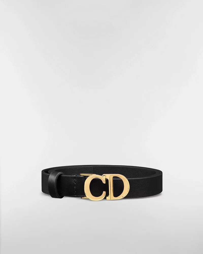 C'est Dior Belt Black Smooth Calfskin, 20 MM