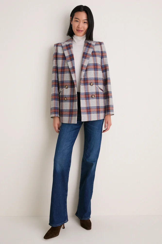 Heather Grey Multi Oria Dickey Jacket