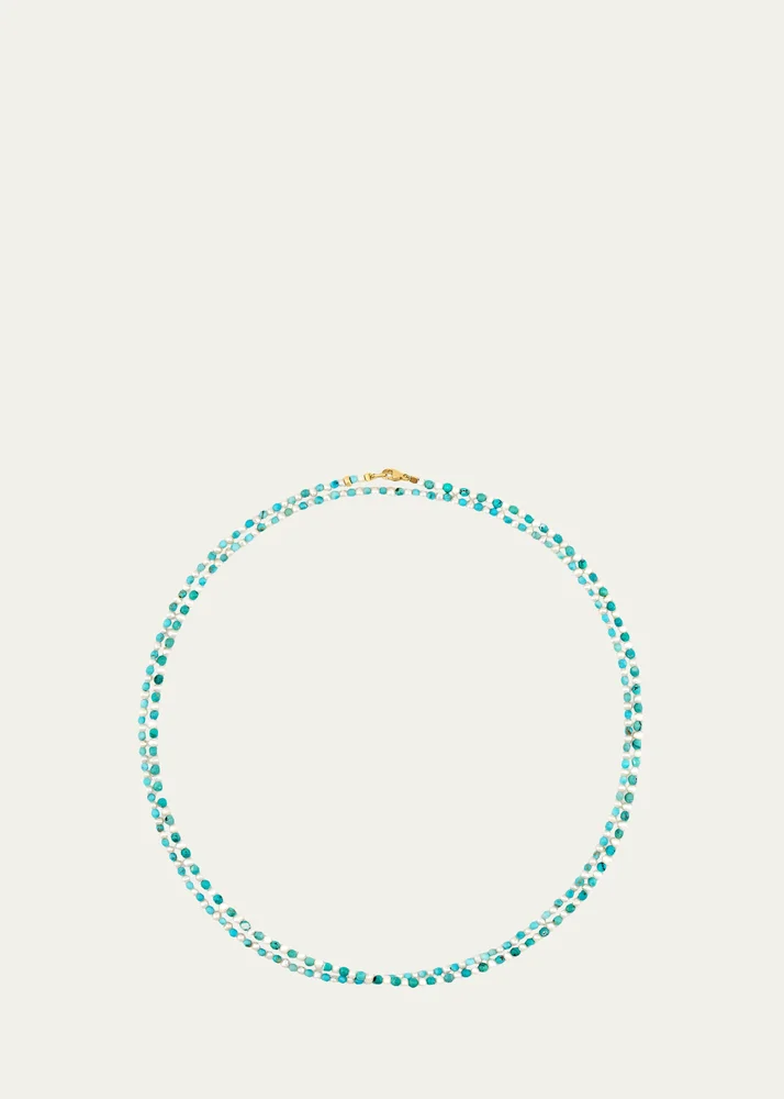 Nevada Pearl and Turquoise Double Strand Necklace