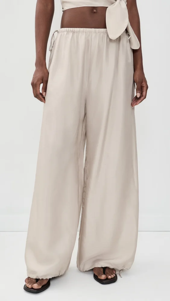 Silk Adjustable Balloon Pants