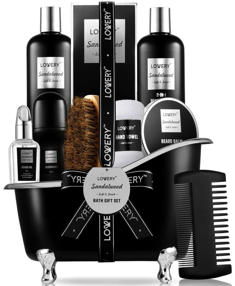 10-Pc. Sandalwood Self-Care Grooming Gift Set