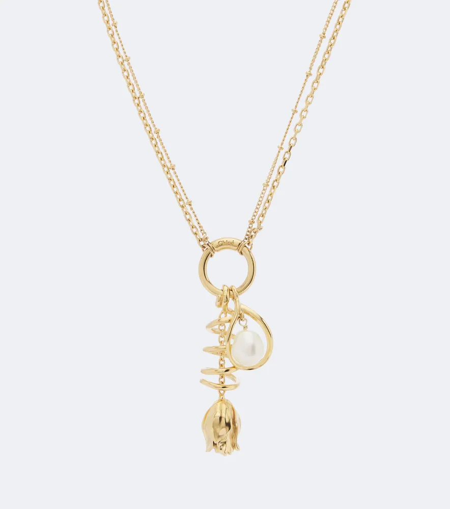 Chloé embellished pendant necklace