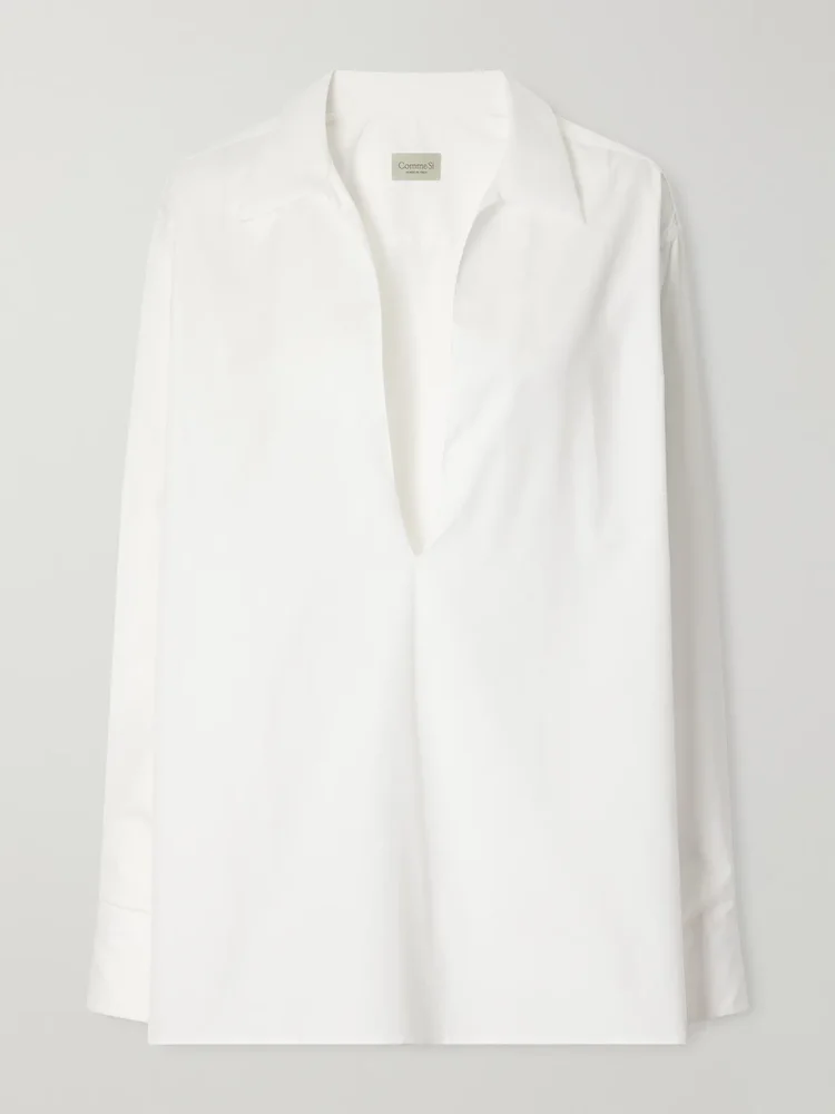 Cotton-poplin shirt