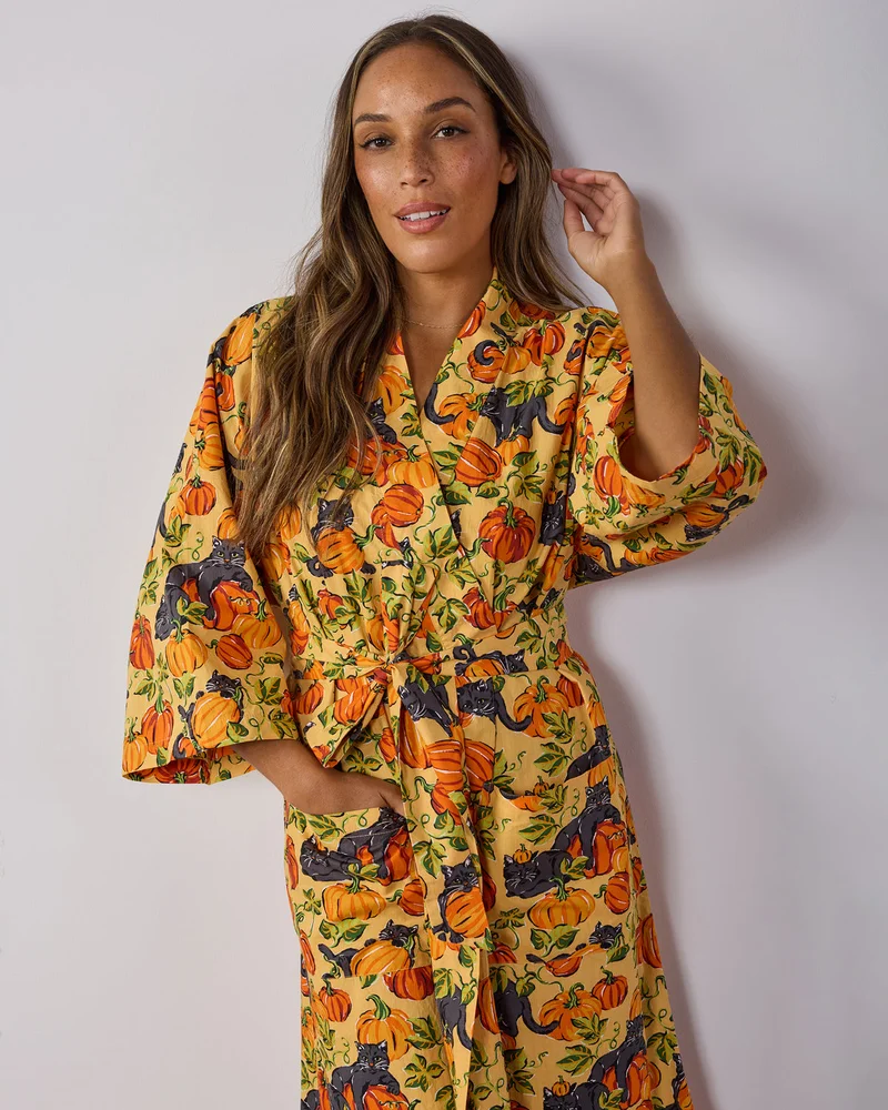 Pumpkin Prowl - Long Robe - Salted Caramel