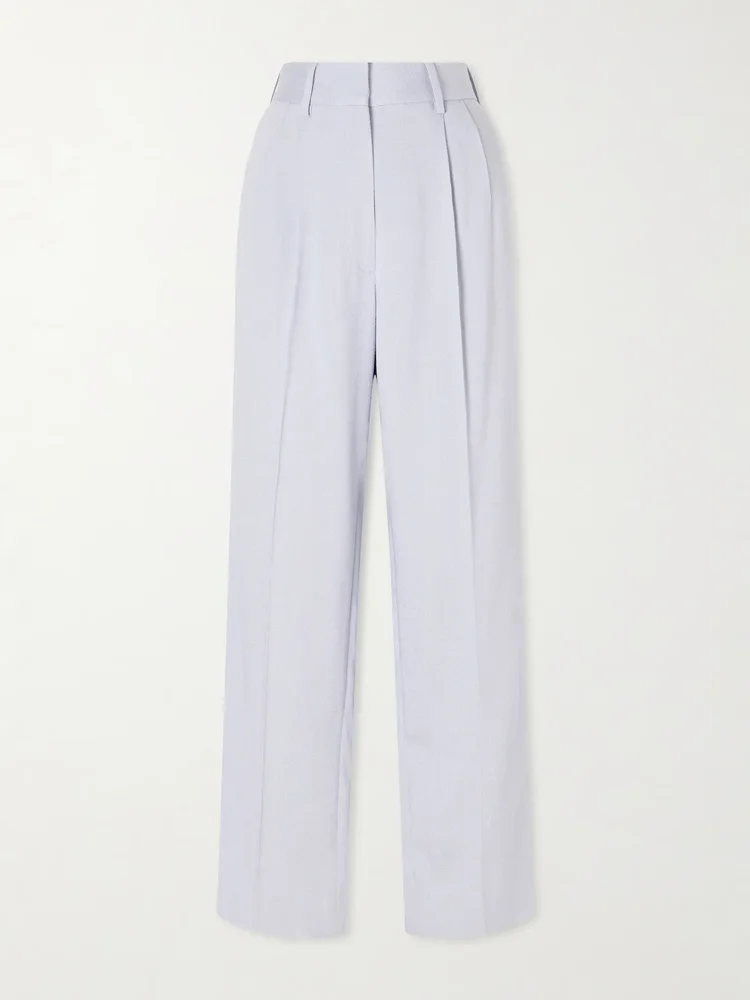 Vezon pleated tapered woven pants