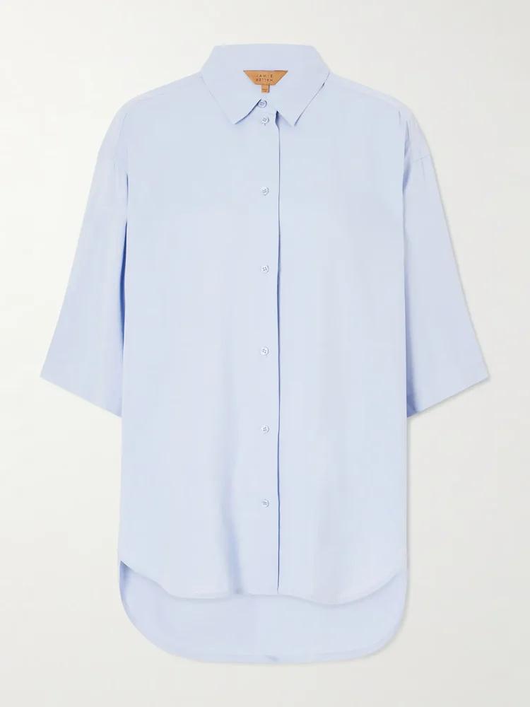 Elbow silk shirt