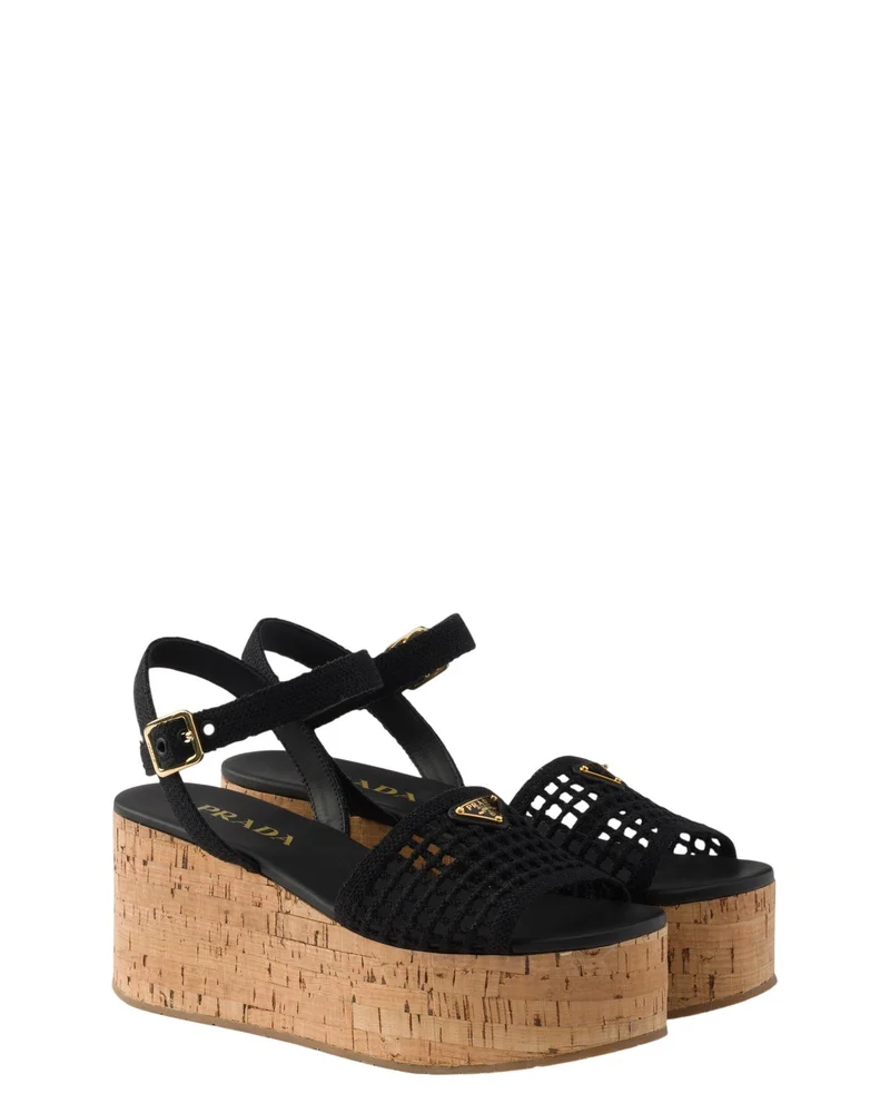 Crochet Wedge Platform Sandals