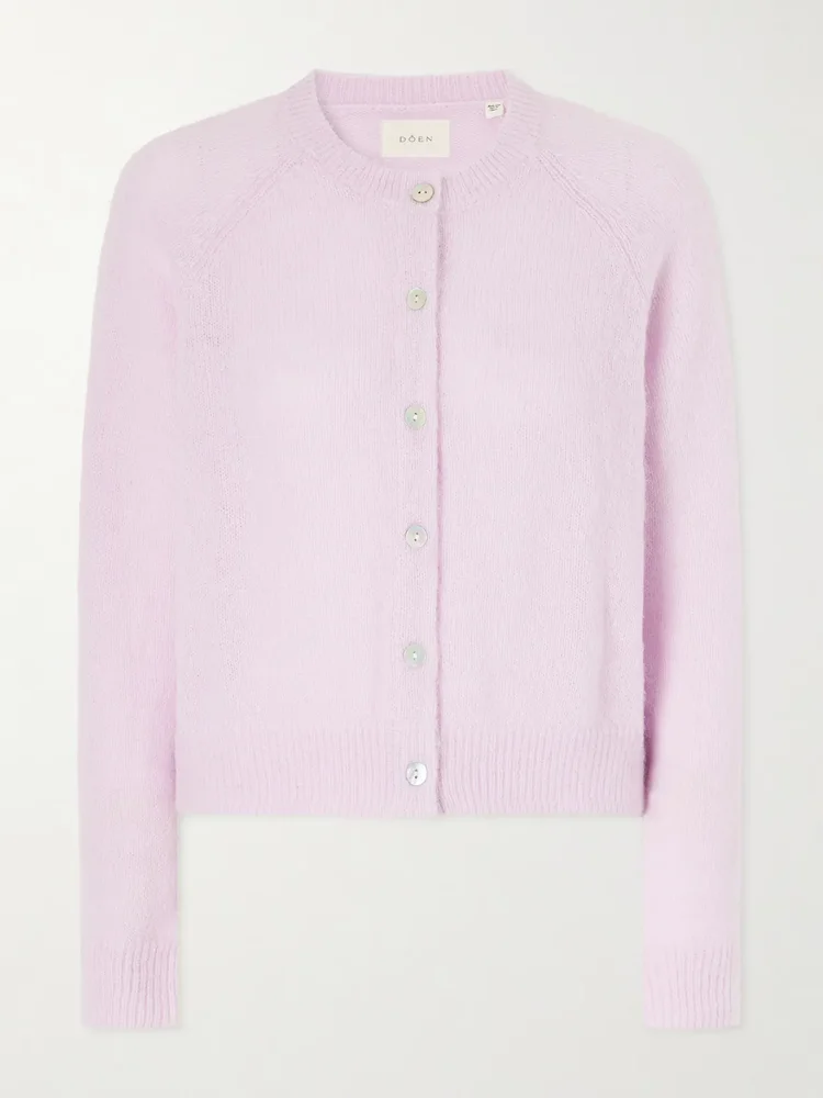 Petra alpaca and wool-blend cardigan