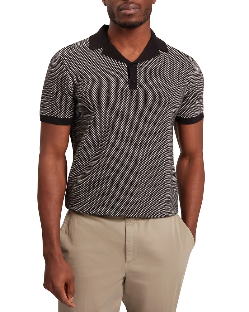 Gregry Small Stitch Knit Polo Shirt
