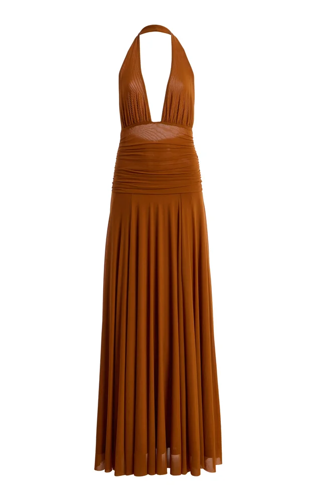 Alessandra Pleated Maxi Dress
