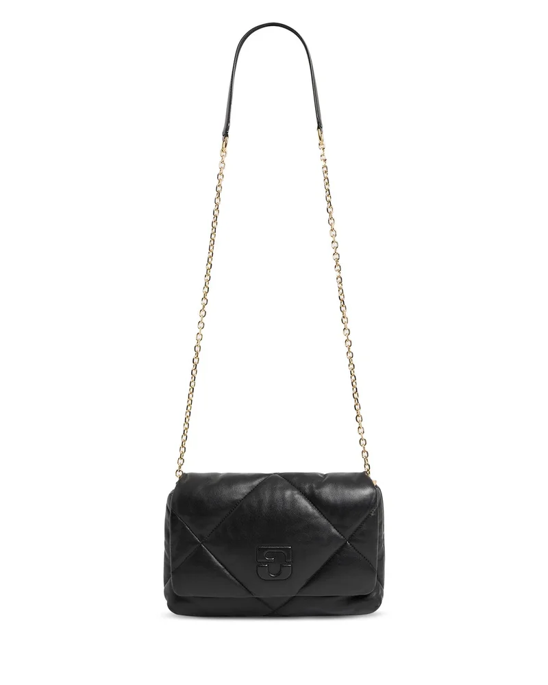 Fanny Black Leather Crossbody Bag