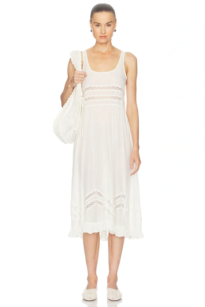 Intimately Voile And Lace Midi Dress