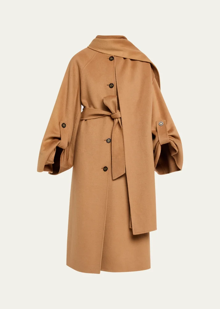 Valiant Wool Scarf Maxi Coat