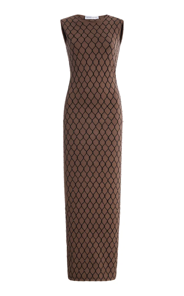 Resille Sequined Knit Maxi Dress