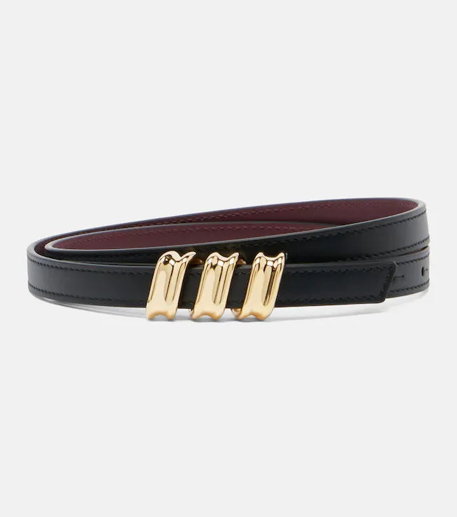 Coil leather belt