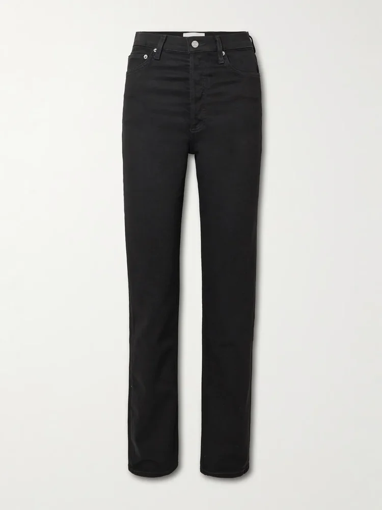 '90s Pinch Waist Long high-rise straight-leg jeans