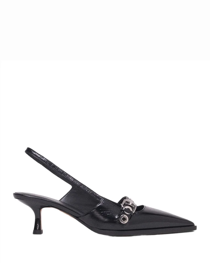 Leather Slingback Pumps