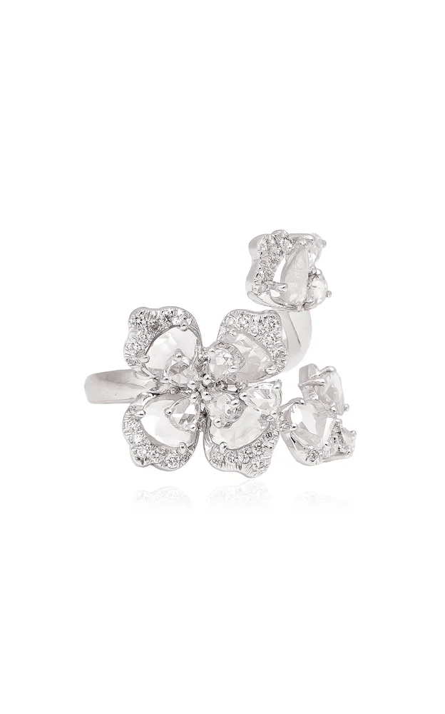 18K White Gold Diamond Ring