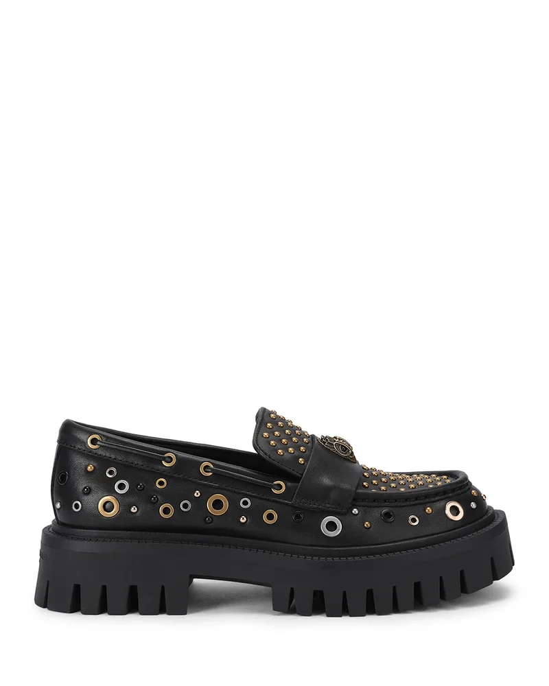 Women's Studded Chunky Leather Loafers