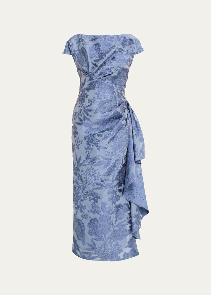 Floral Fil Coupe Florence Dress
