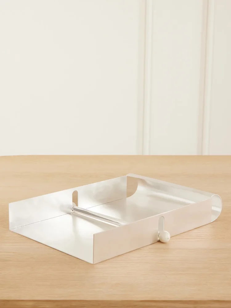 Letter silver-plated tray