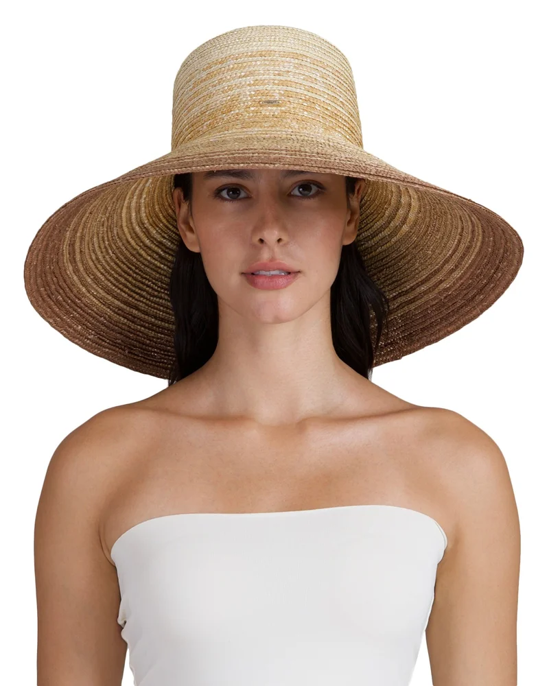 Mirabel Ombré Wide Brim Sun Hat