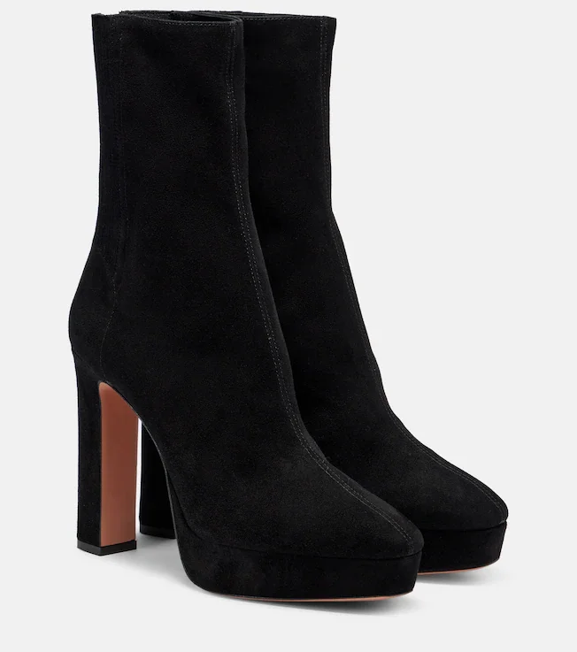 Martine 110 suede platform ankle boots