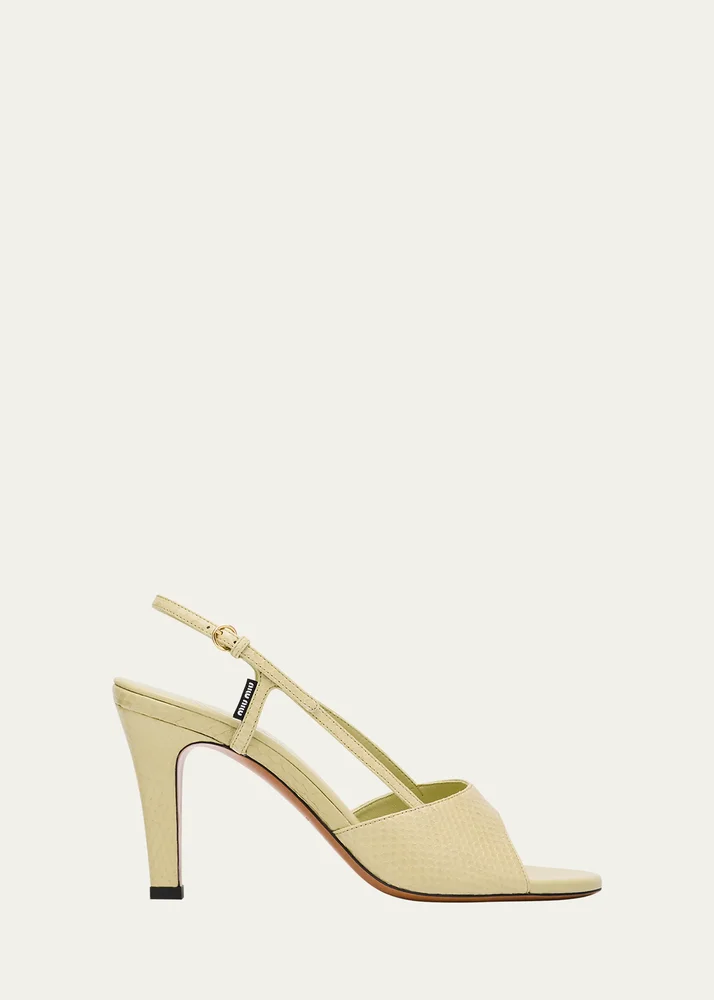 Ayer Snake Slingback Sandals