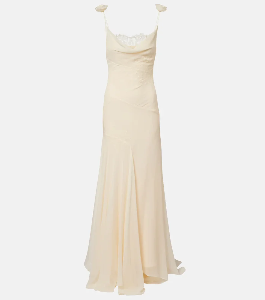 Bridal Dia silk chiffon gown