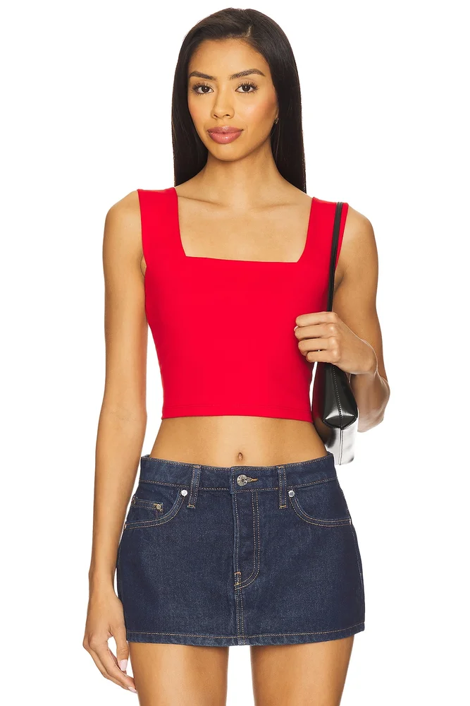 Wide Strap Crop Top