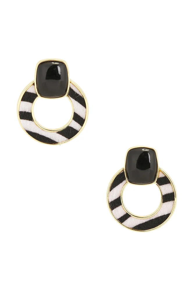 Zebra Knockers Earrings