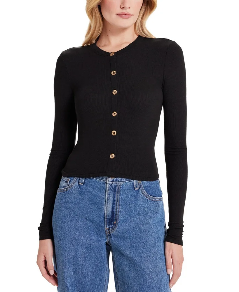 Marina Ribbed Crop Cardigan