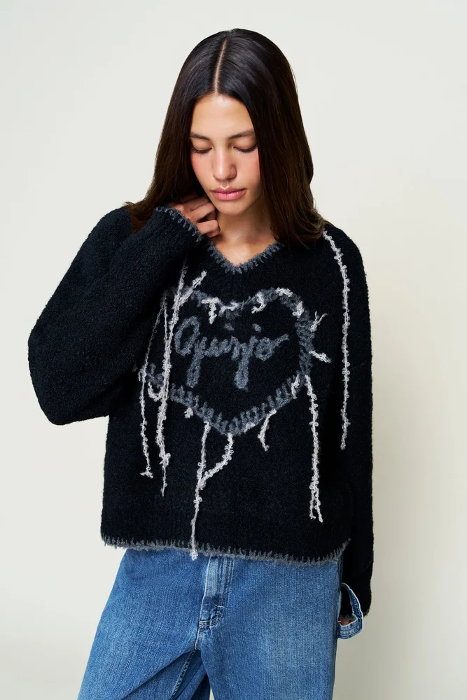 Guizio Heart Wool Sweater