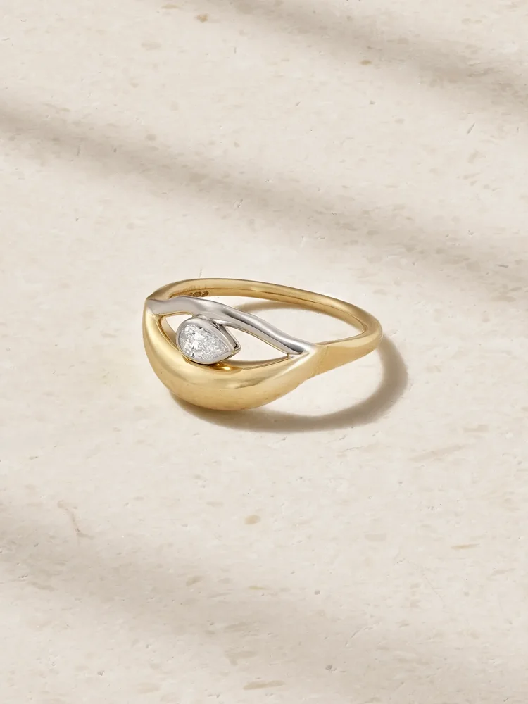 Salvatore 18-karat gold diamond band