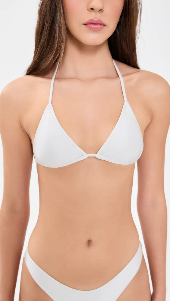 Nick Satin Bikini Top