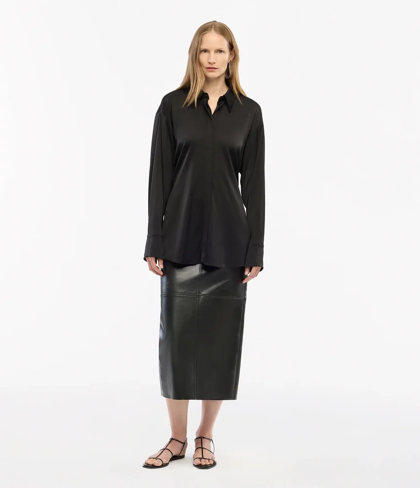 Bias Button Side Shirt
