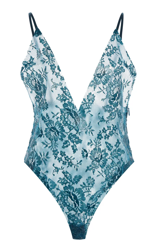 Silicone-Coated Lace Bodysuit