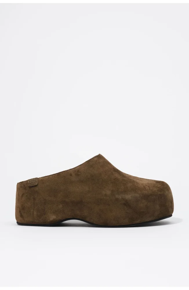Suede Platform Clog