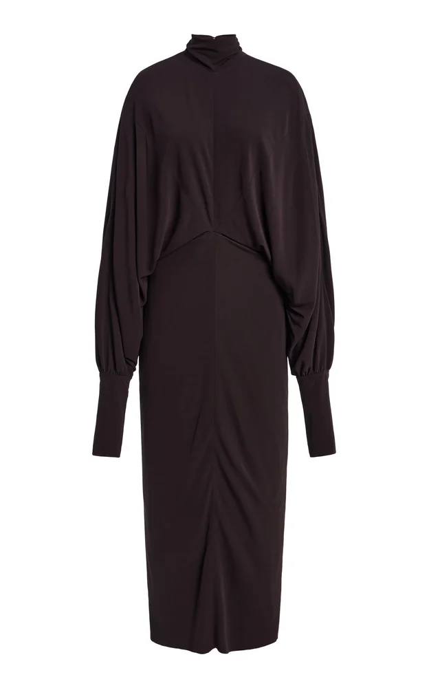 The Helena Dolman-Sleeve Crepe Jersey Midi Dress