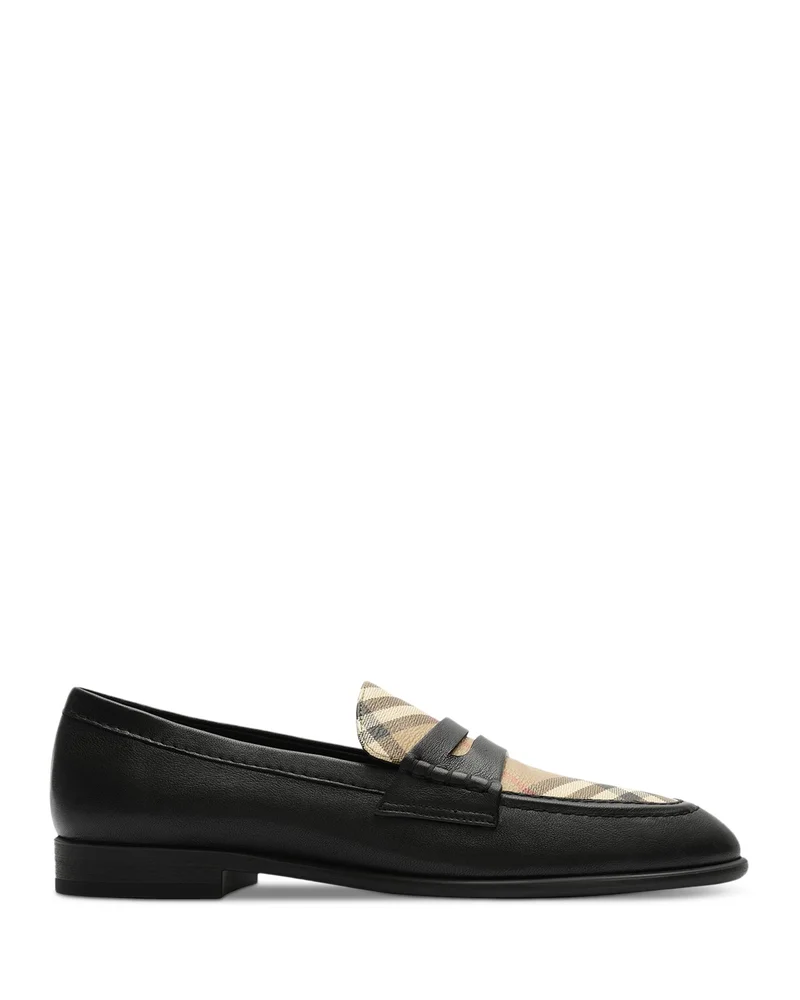 Women's Opal Check & Leather Loafers